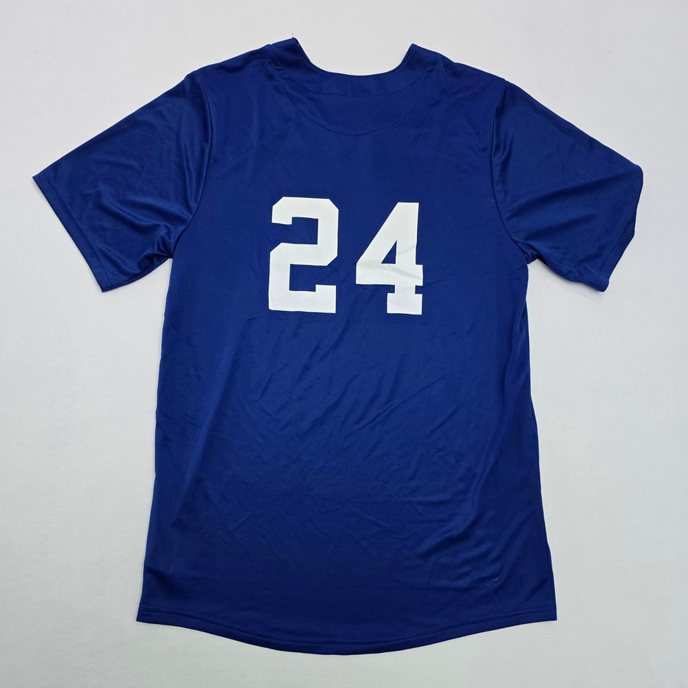 Nike Chicago Cubs MLB Batting Practice Jersey Mens Small Blue Short Sleeve #24 - Picture 2 of 11